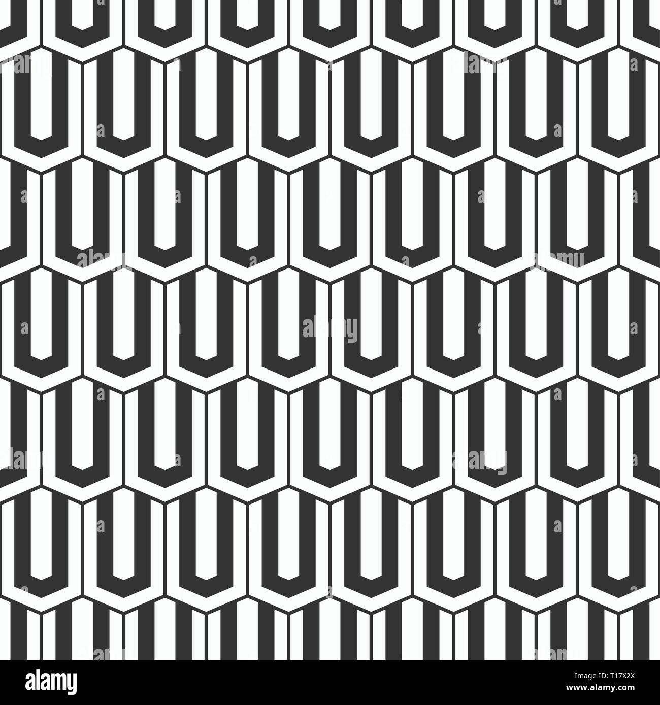 Vector pattern. transparente Texture moderne et élégant de forme allongée d'hexagones. Fond d'écran mosaïque antique. Échelles stylisée motif de grille. Papier pour impression numérique. Illustration de Vecteur