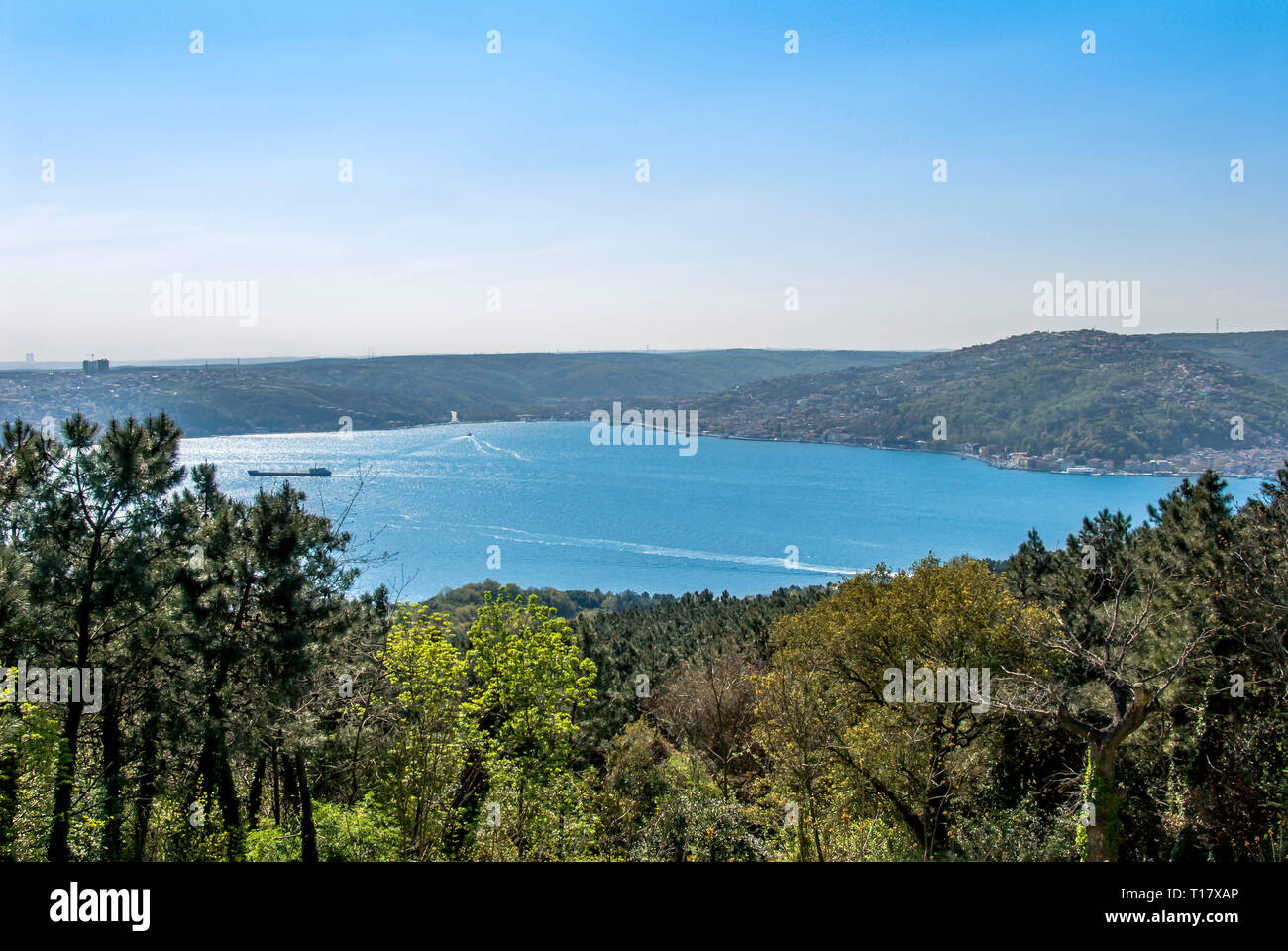 Istanbul, Turquie, 17 avril 2006, l'Anadolu Kavagi Bosphore : Banque D'Images