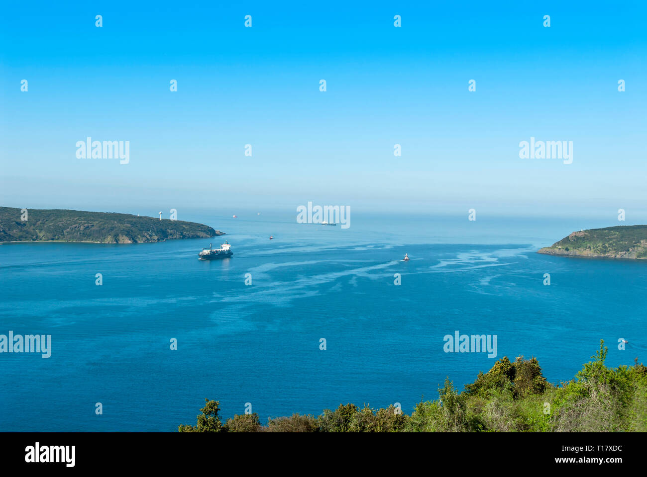 Istanbul, Turquie, 17 avril 2006, l'Anadolu Kavagi Bosphore : Banque D'Images