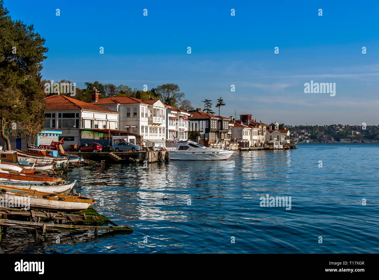 Istanbul, Turquie, 17 avril 2006 : Bosphore Mansions, Beykoz Banque D'Images