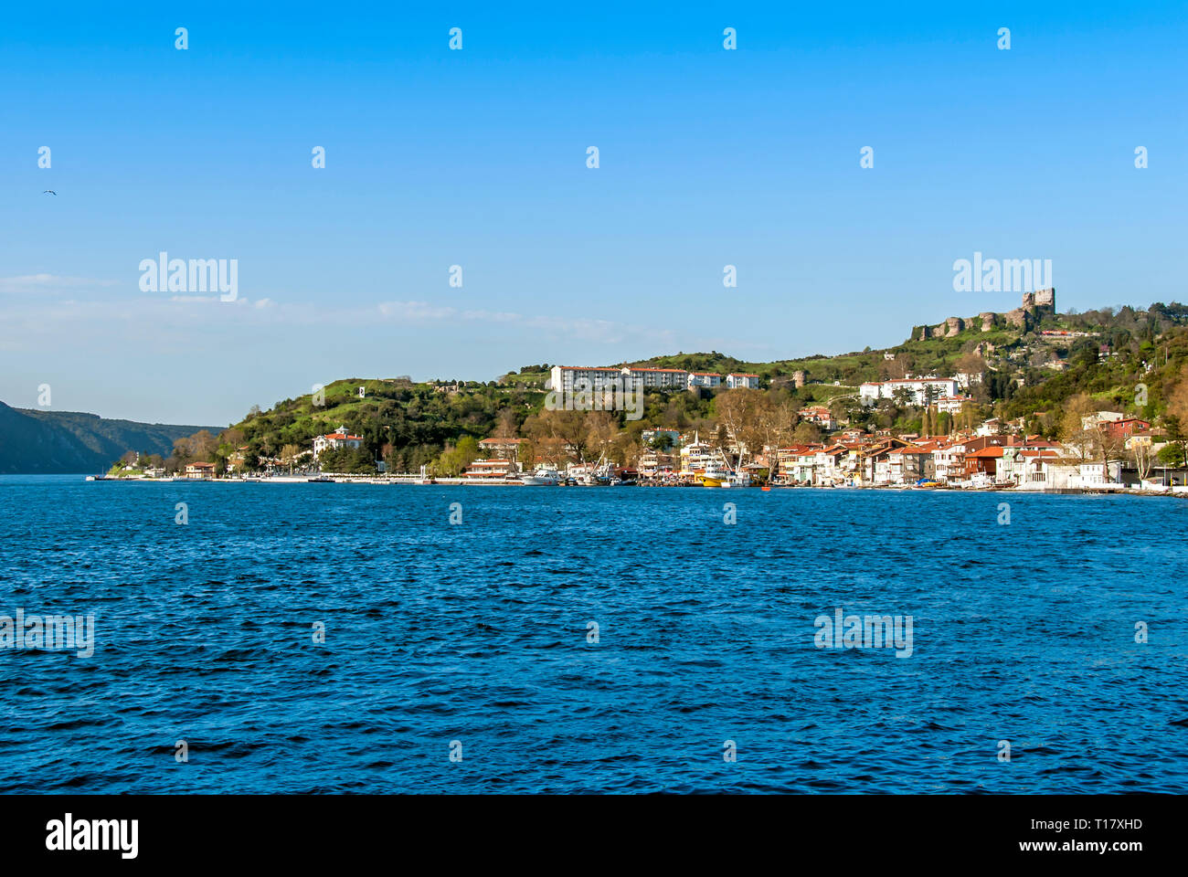 Istanbul, Turquie, 17 avril 2006, l'Anadolu Kavagi Bosphore : Banque D'Images