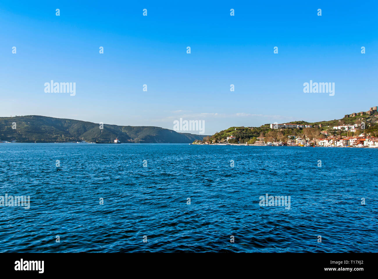 Istanbul, Turquie, 17 avril 2006, l'Anadolu Kavagi Bosphore : Banque D'Images