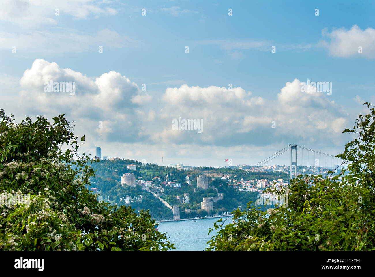 Istanbul, Turquie, 20 août 2016 : Bosphore, Rumeli Hisari Banque D'Images