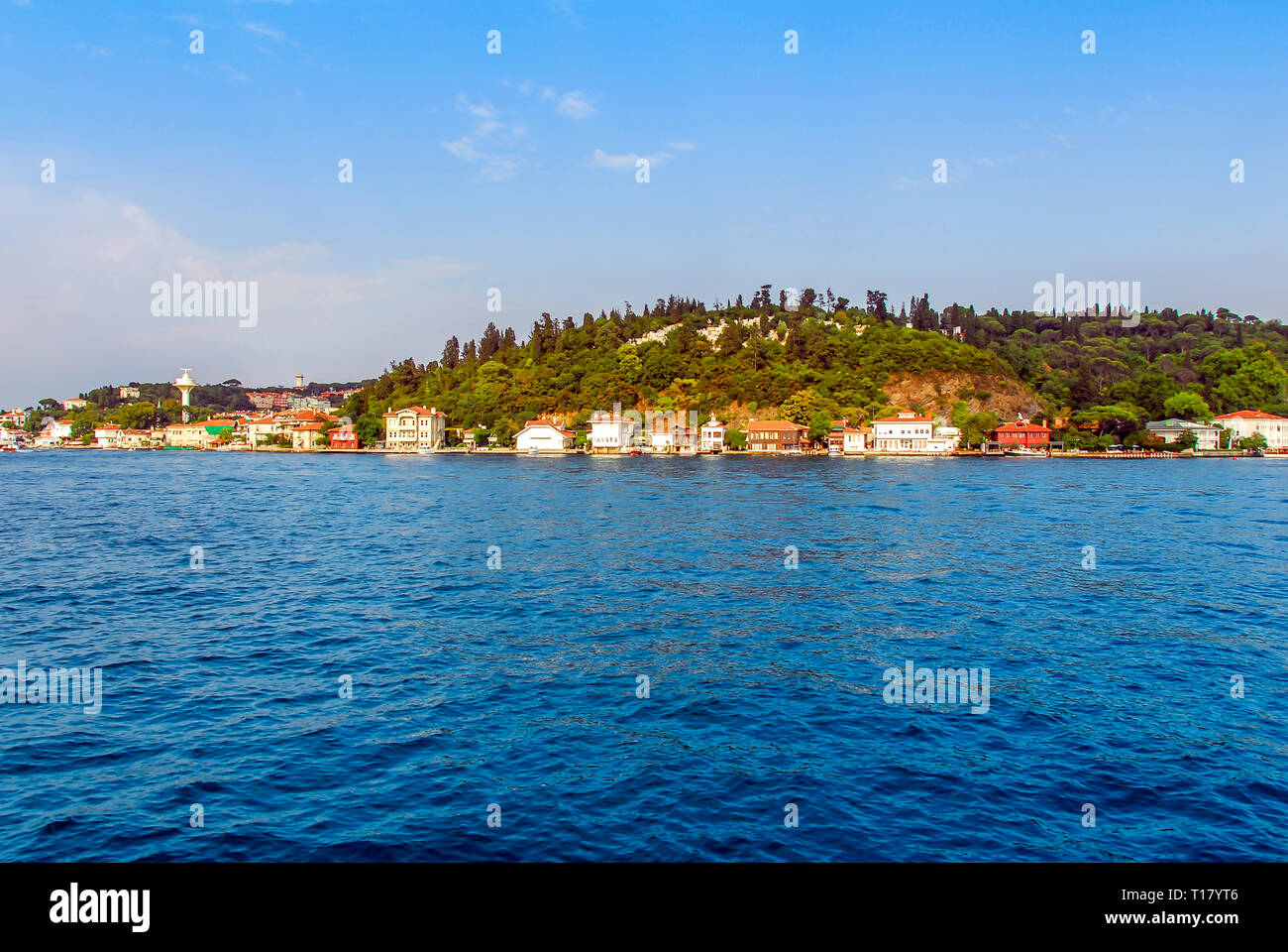 Istanbul, Turquie, 02 Septembre 2017 : Bosphore Mansions, Kanlica, Uskudar Banque D'Images