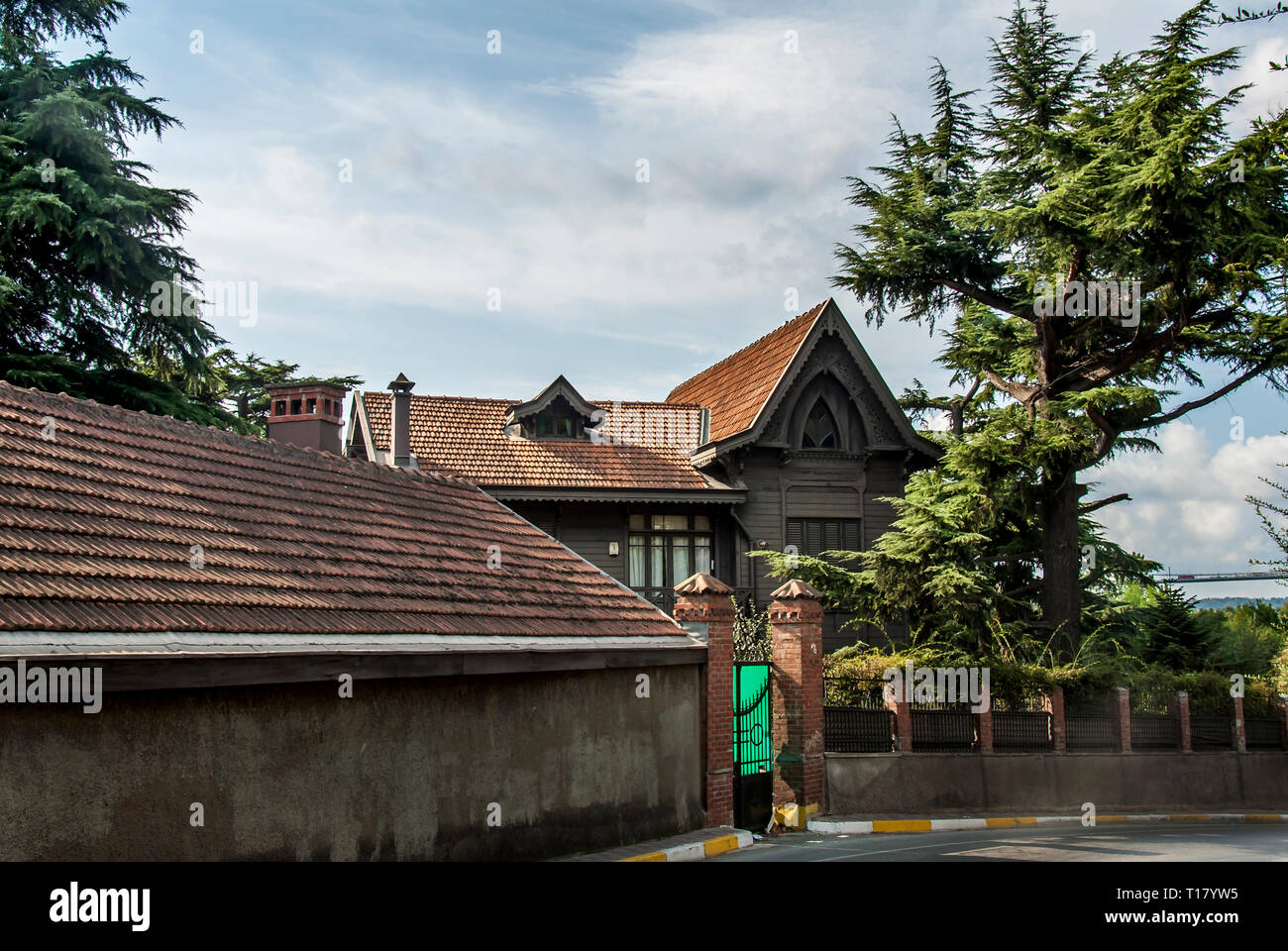 Istanbul, Turquie, 20 août 2016 : Bosphore Mansions, Kanlica, Uskudar Banque D'Images