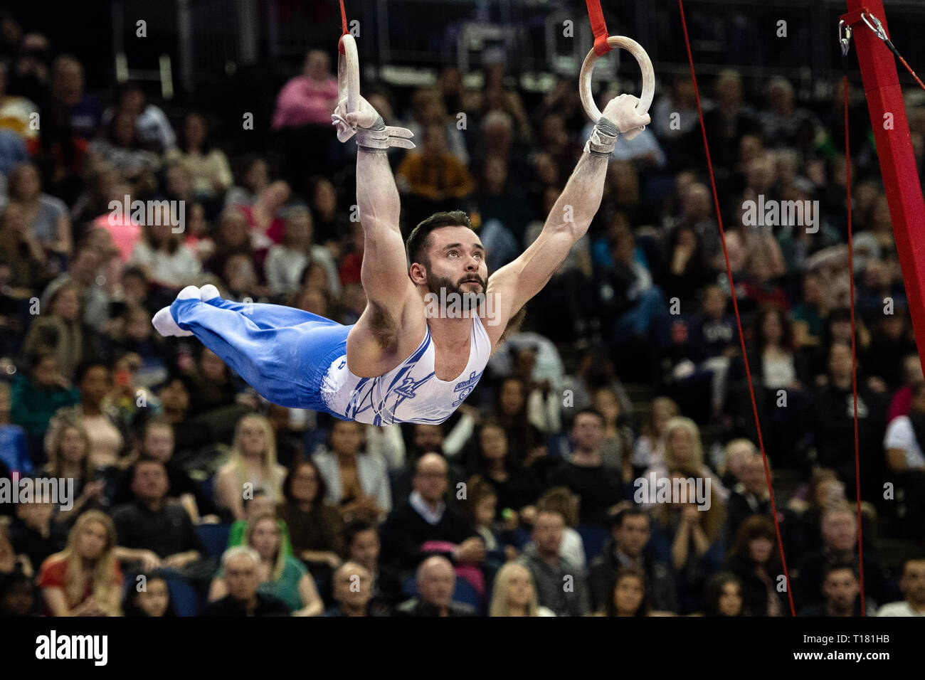 Londres, Royaume-Uni. 23 Mar, 2019. Pendant le Matchroom présente les superstars 2019 Multisports de la gymnastique à l'O2 Arena le Samedi, 23 mars 2019. Londres en Angleterre. Credit : Taka Wu/Alamy Live News Banque D'Images