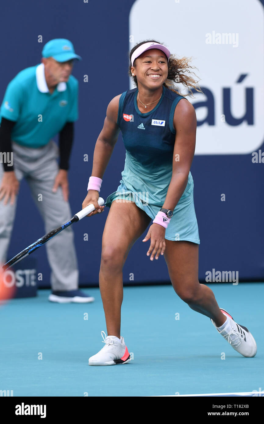 Miami, USA. Mar 23, 2019. Naomi Su-Wei Hsieh Osaka vs Stade sur cour au cours de l'Open de Miami qui a eu lieu au Hard Rock Stadium le 23 mars 2019 à Miami Gardens, en Floride. Credit : Mpi04/media/Alamy Punch Live News Banque D'Images
