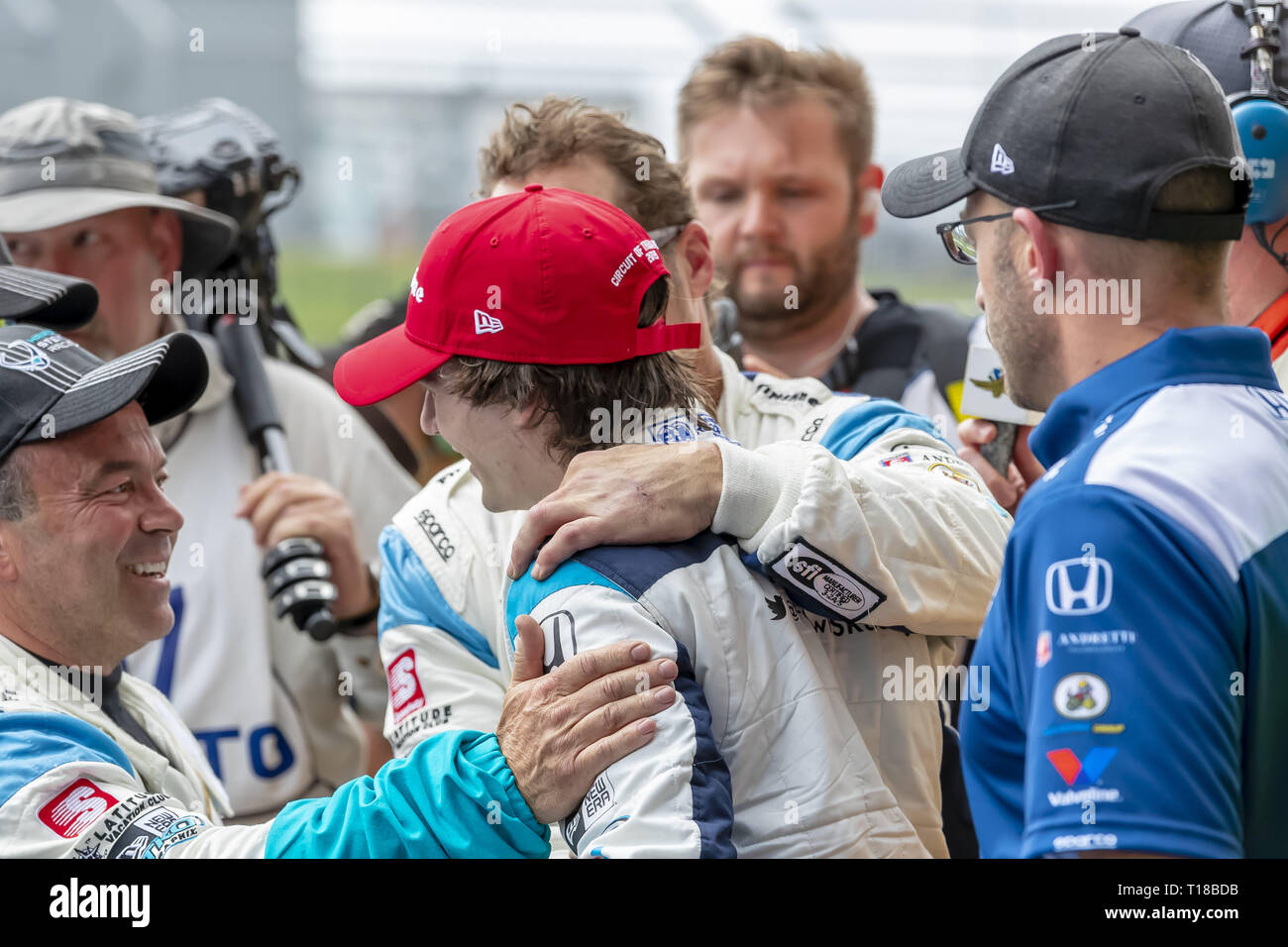 Austin, Texas, États-Unis. 24Th Mar, 2019. COLTON HERTA (R) (88) des États-Unis remporte la classique à l'Indycar INDYCAR classique au Circuit Of The Americas à Austin, Texas. (Crédit Image : © Walter G Arce Sr Asp Inc/ASP) Credit : ZUMA Press, Inc./Alamy Live News Banque D'Images