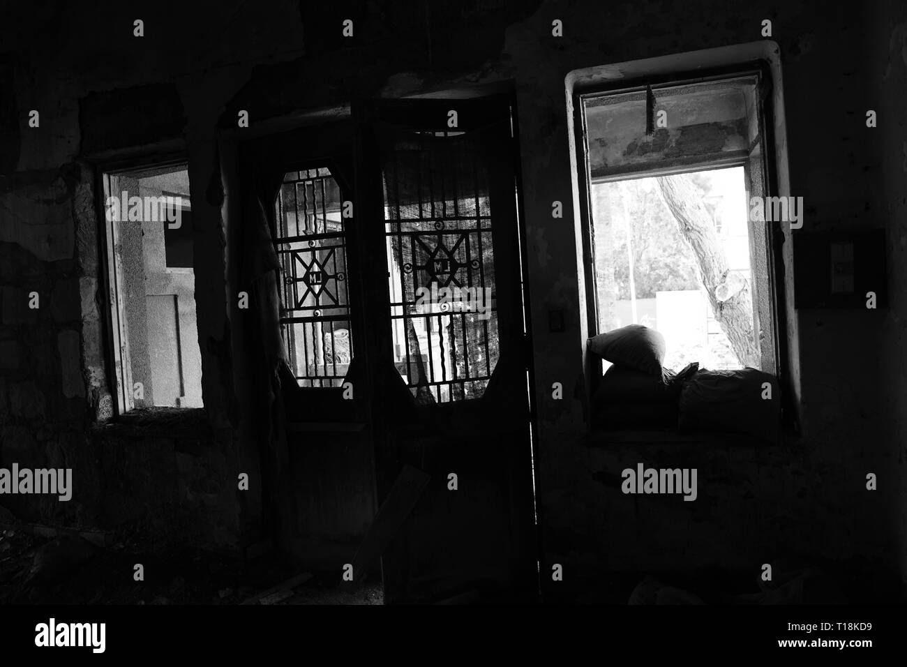 Nicosia est habitée depuis plus de 4500 ans et est la capitale de Chypre depuis le 10e siècle. Le pays divisé après la guerre de 1974. Banque D'Images