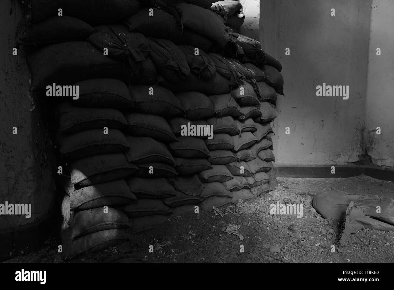 Nicosia est habitée depuis plus de 4500 ans et est la capitale de Chypre depuis le 10e siècle. Le pays divisé après la guerre de 1974. Banque D'Images