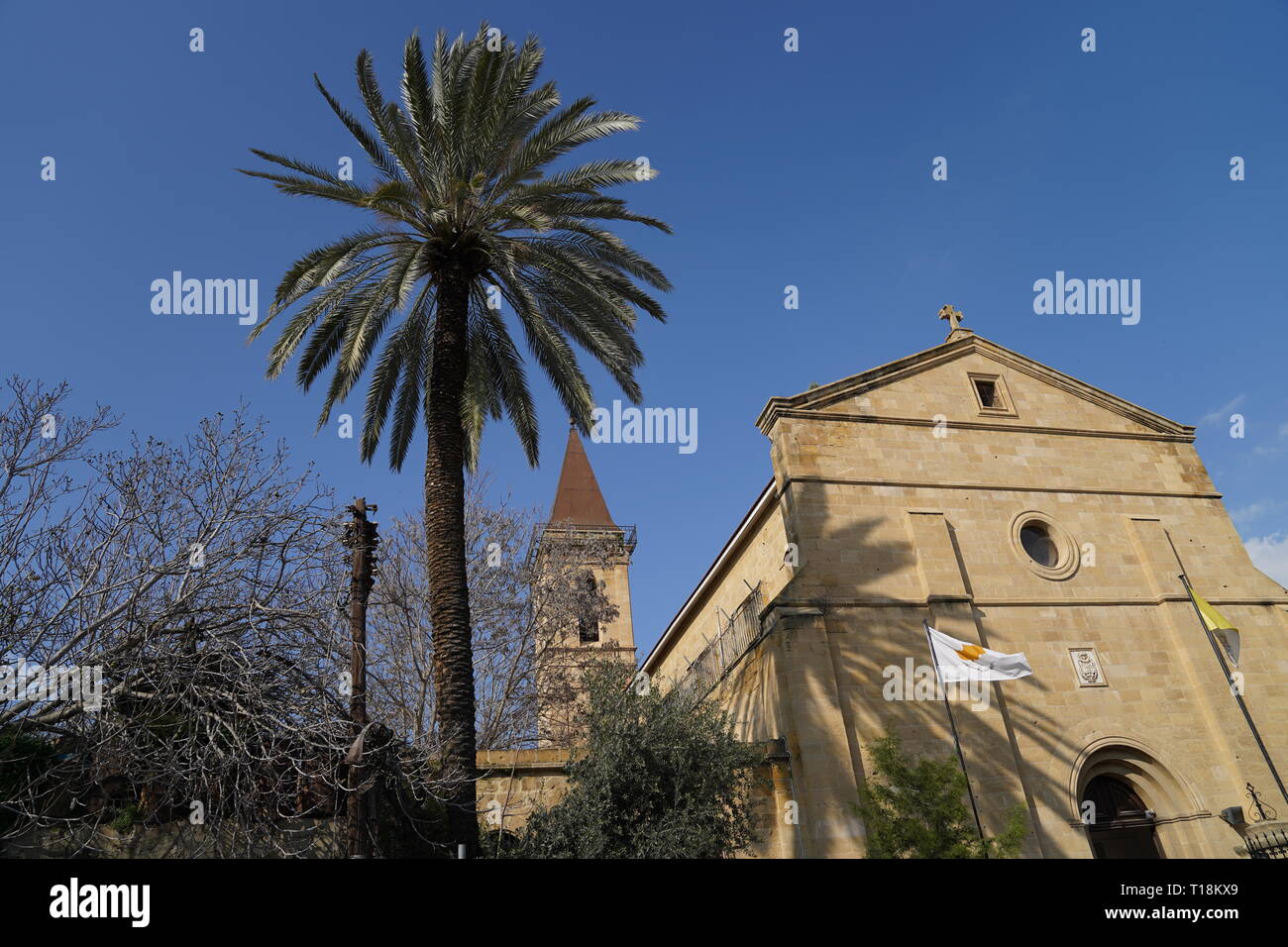 Nicosia est habitée depuis plus de 4500 ans et est la capitale de Chypre depuis le 10e siècle. Le pays divisé après la guerre de 1974. Banque D'Images