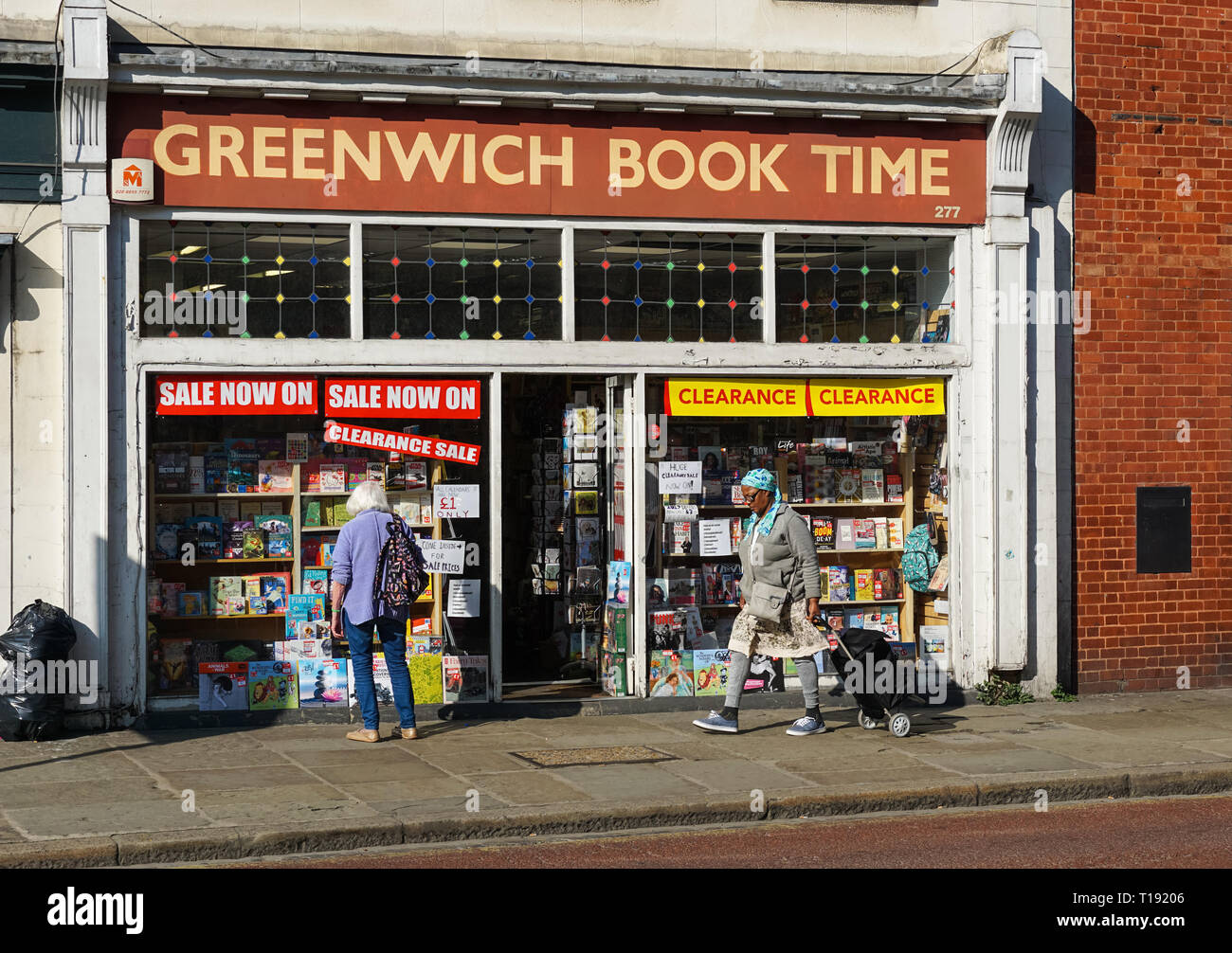Réserver du temps de Greenwich, librairie à Greenwich, Londres Angleterre Royaume-Uni UK Banque D'Images
