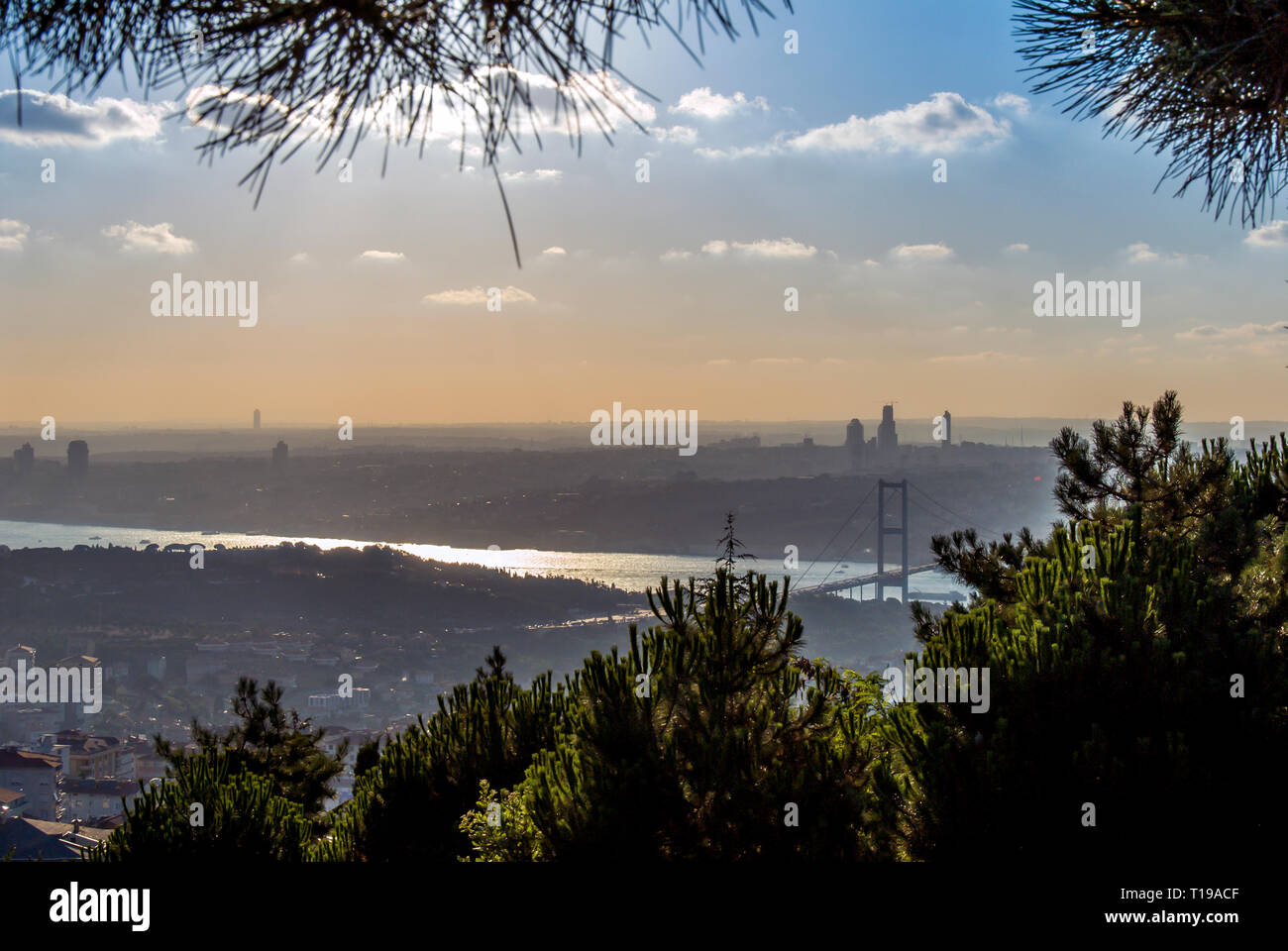 Istanbul, Turquie, 23 juillet 2006 : Bosphore Banque D'Images