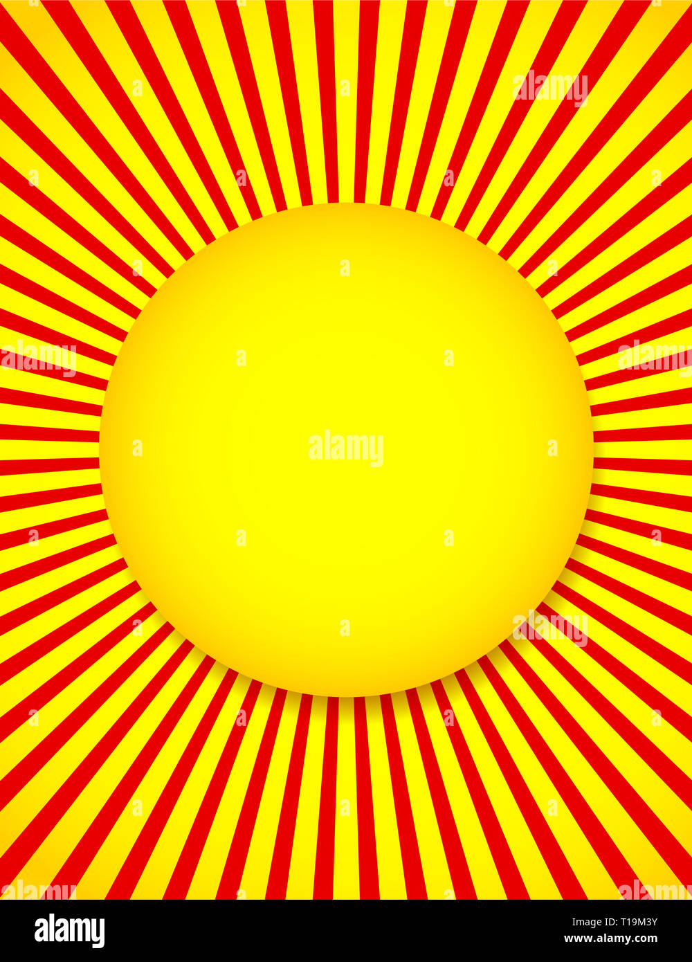 Illustration vecteur EPS 10 Résumé de l'arrière-plan, les rayons du soleil avec poutres apparentes Banque D'Images