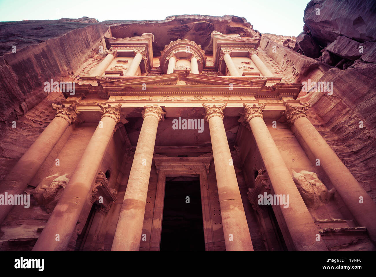 Ville antique de Pétra, de Jordanie Banque D'Images