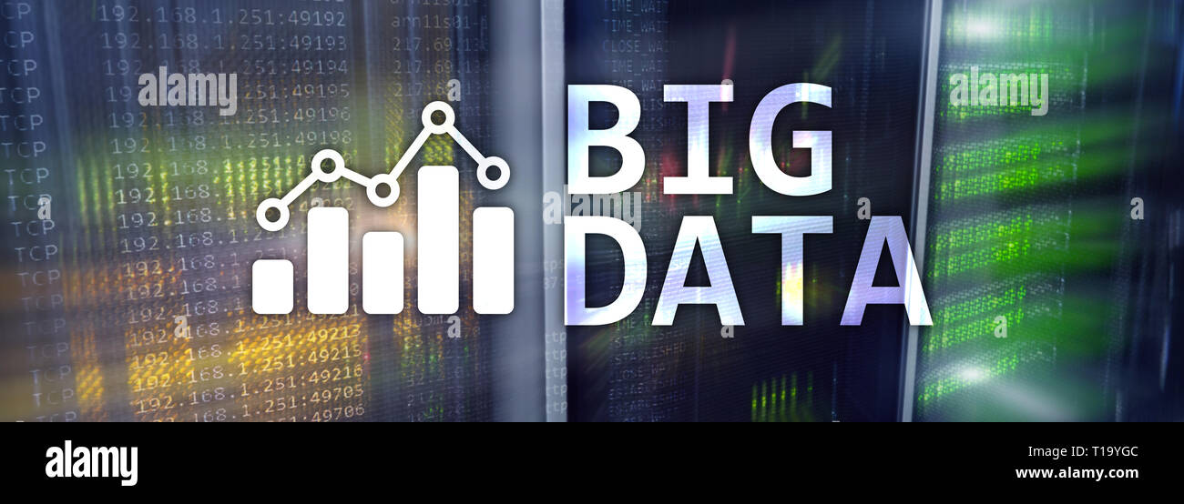 L'analyse des Big Data Server. Internet et technologie Banque D'Images