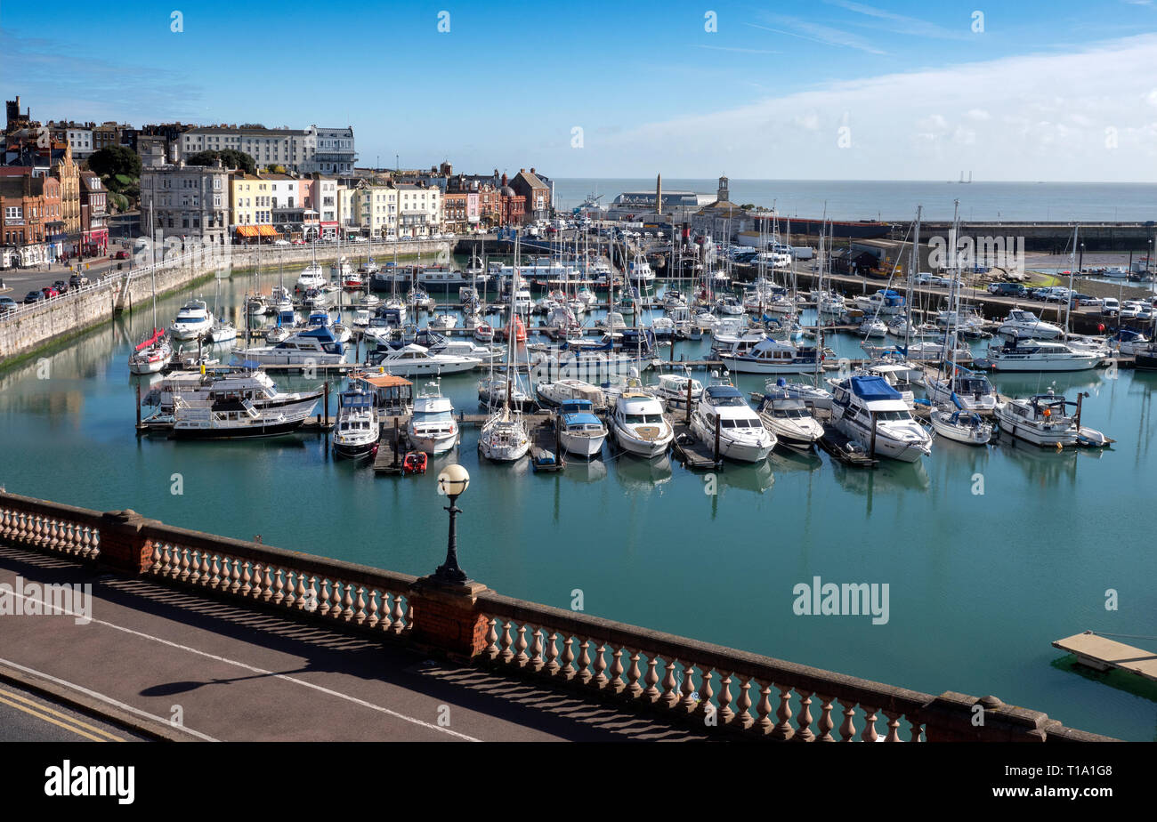 Le port de Ramsgate Kent UK Royal Banque D'Images