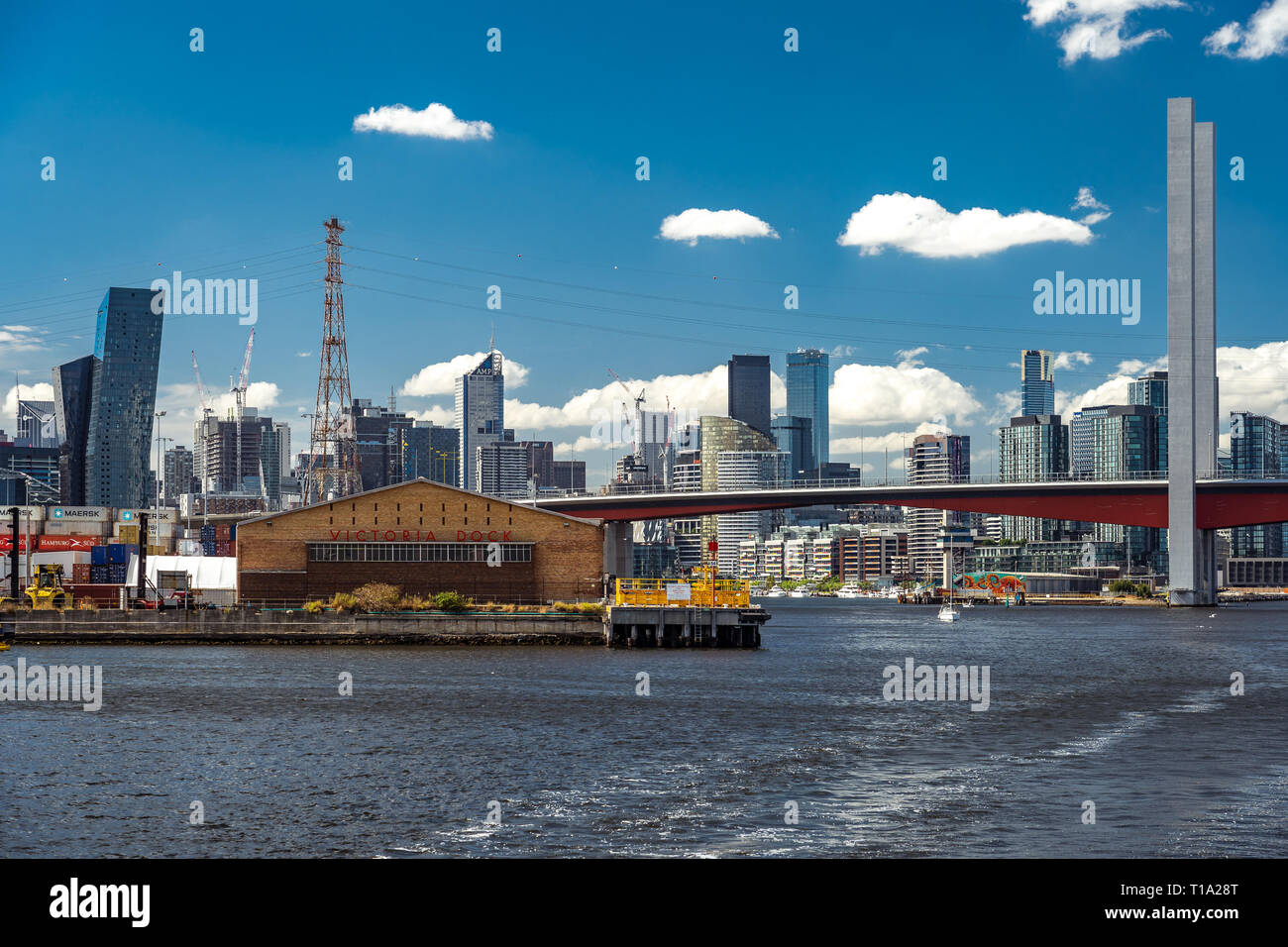 Melbourne, Australie - Paysage urbain de la rivière Yarra Banque D'Images