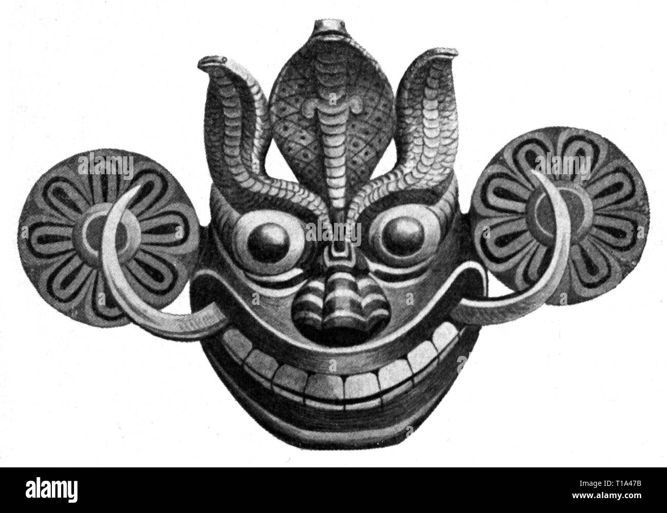 La religion, les religions naturelles, masque d'un exorciste, le Sri Lanka, l'Additional-Rights Clearance-Info-Not-Available- Banque D'Images