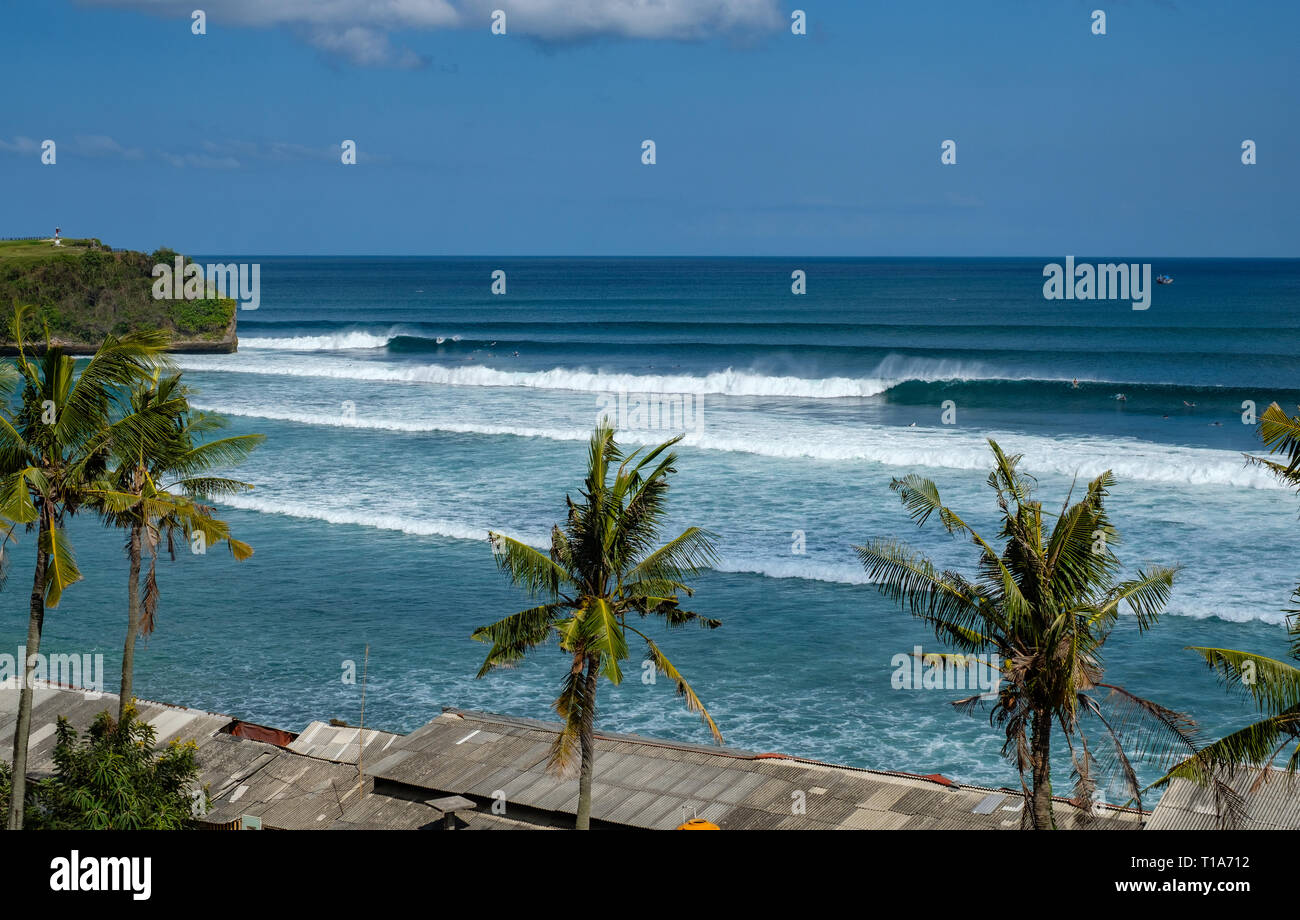 Voir spot de surf de Balangan, Bali, Indonésie Photo Stock - Alamy