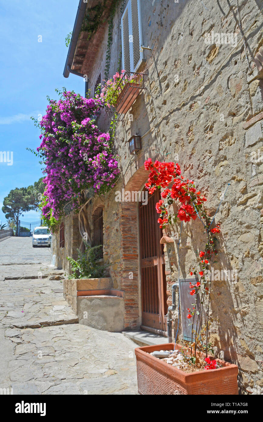 Castiglione della Pescaia, sur la côte de la Toscane, Italie Banque D'Images