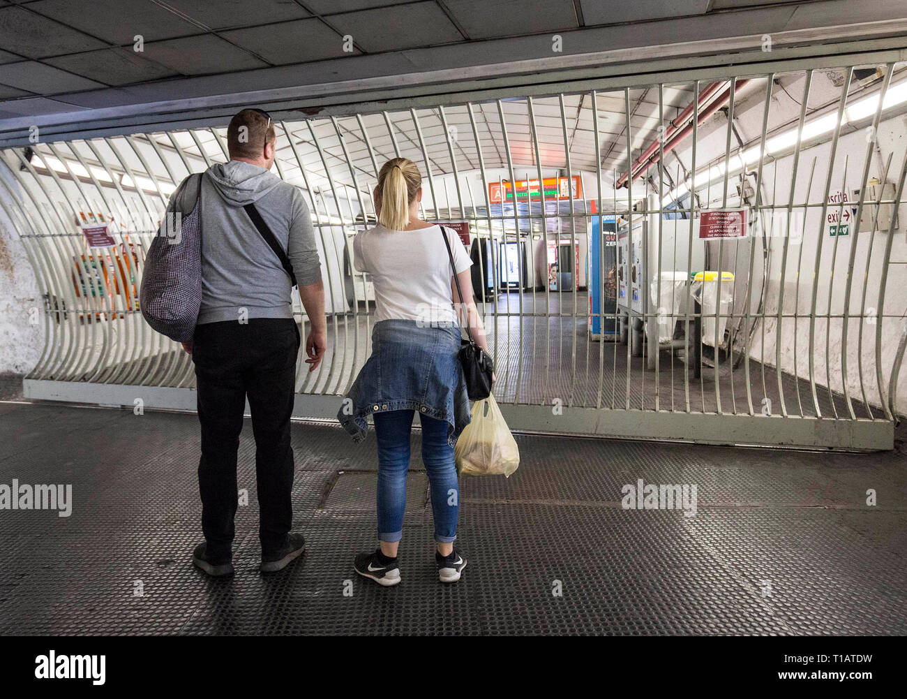 Foto LaPresse - Andrea Panegrossi 24/03/2019 - Roma, Italia.cronaca Fermate della Metro une chiuse. Nella foto : fermata Spagna Banque D'Images