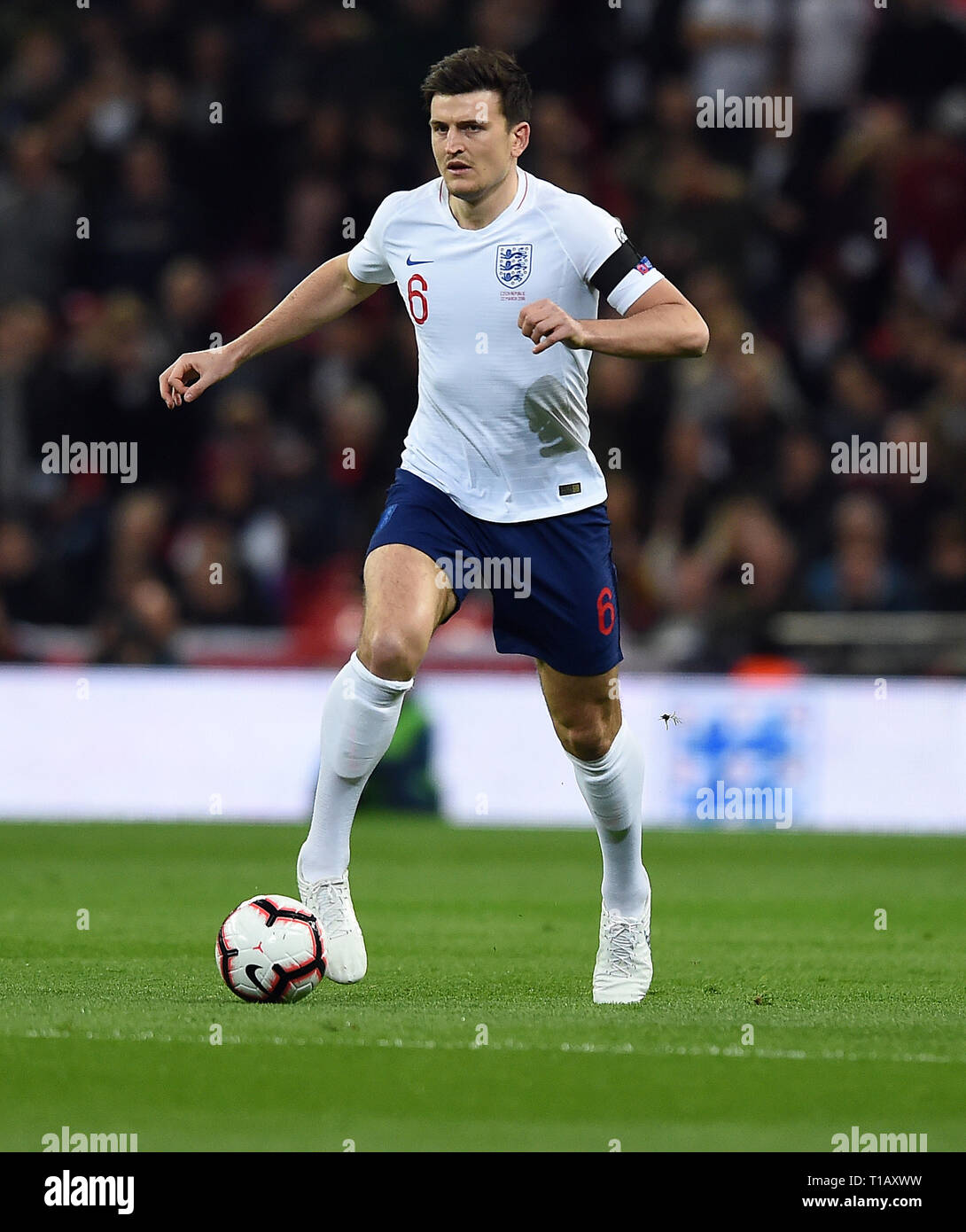 HARRY MAGUIRE, ENGLAND, ENGLAND V FRANCE, championnat d'Europe QUALIFICATIONS, 2019 Banque D'Images