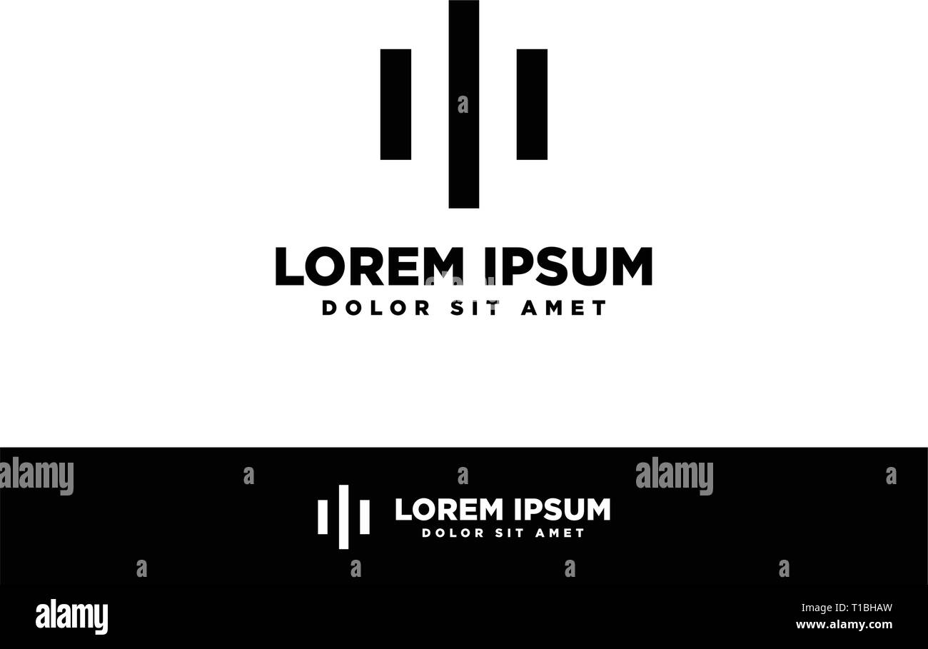 Logo financière concept minimaliste et elegan Illustration de Vecteur