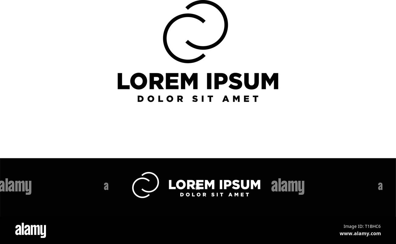 Logo financière concept minimaliste et elegan Illustration de Vecteur