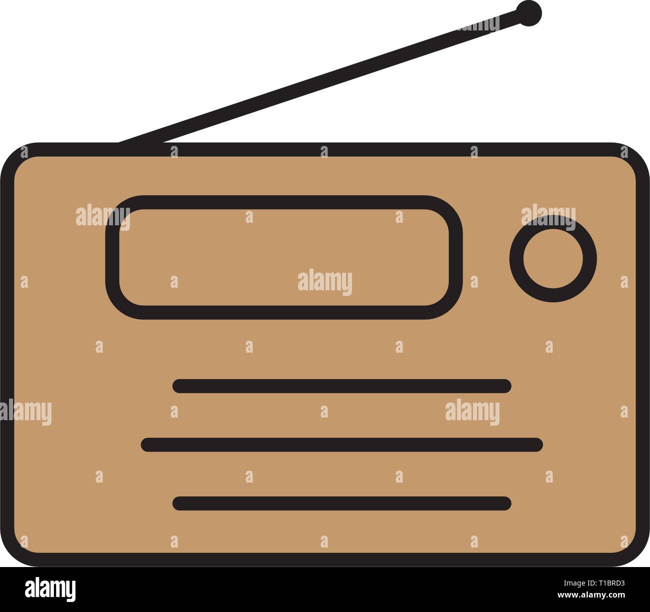 icône de la radio Illustration de Vecteur