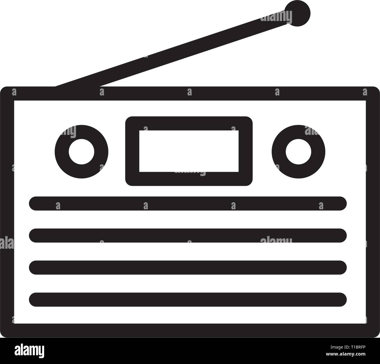 icône de la radio Illustration de Vecteur