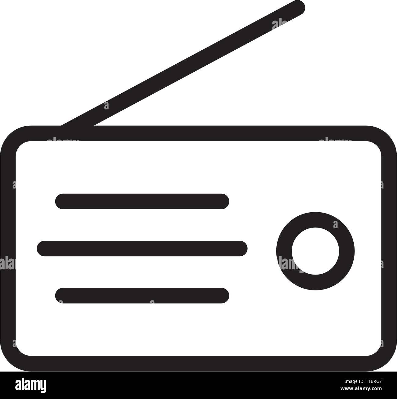 icône de la radio Illustration de Vecteur