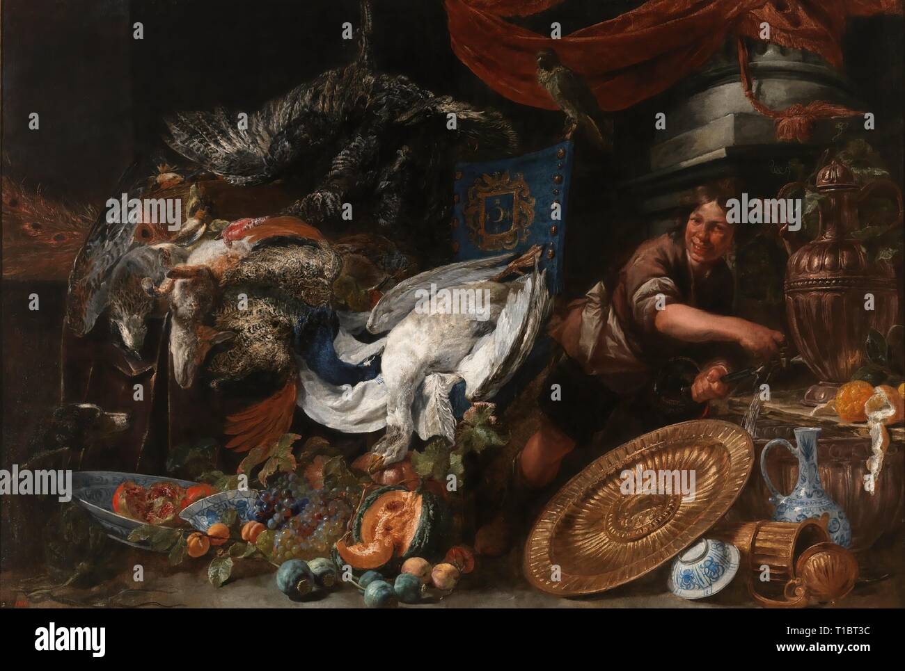 Peeter Boel / 'un garde-manger'. XVII siècle. Huile sur toile. Musée : Musée du Prado, Madrid, España. Banque D'Images