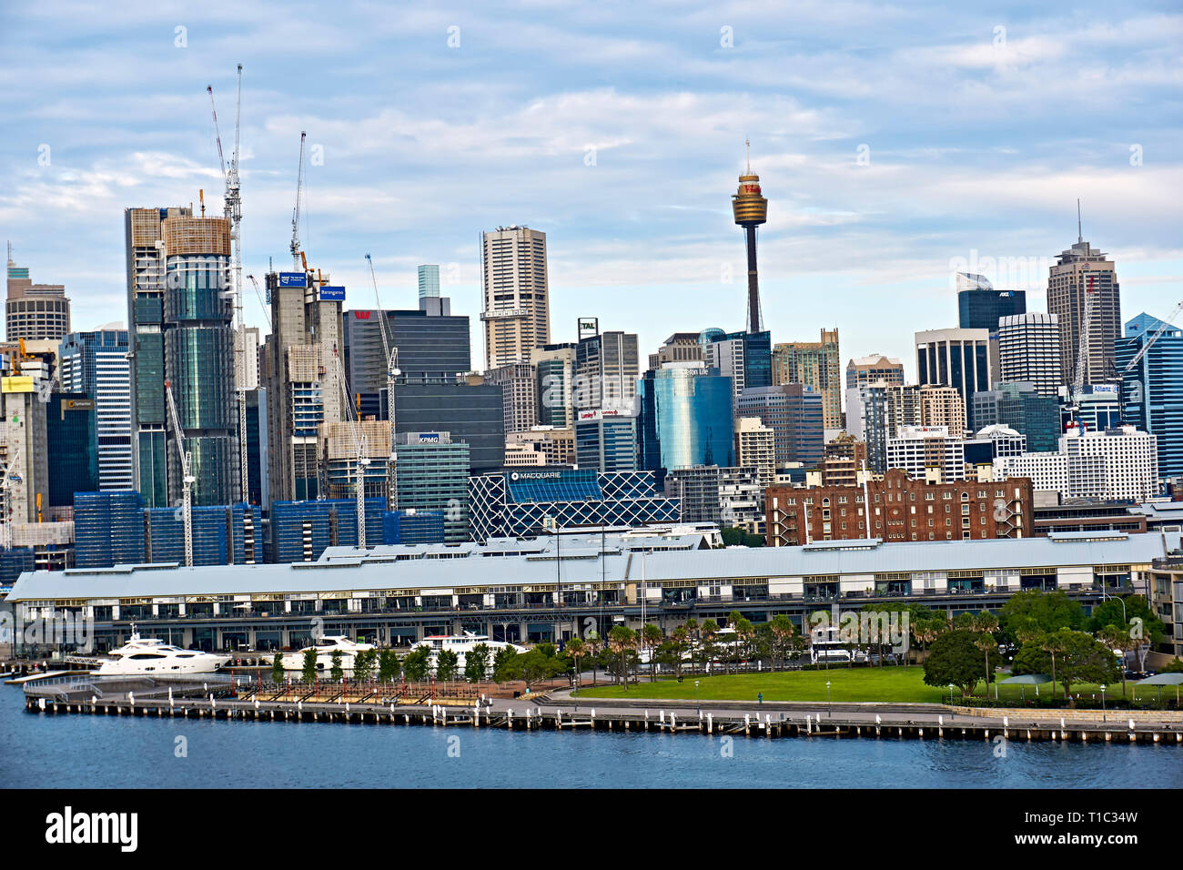 La ville de Sydney zone d'administration locale couvrant le quartier central des affaires et ses environs ville banlieue de la grande région métropolitaine de Banque D'Images