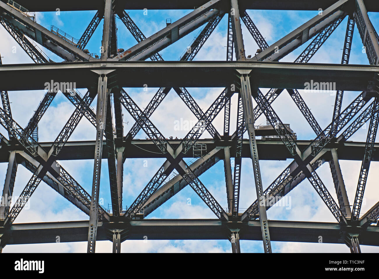 Sydney Harbour Bridge Structure - close up Banque D'Images
