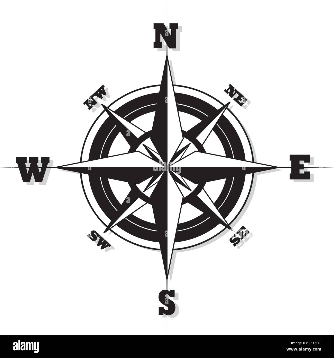 Black rose isolated on white Illustration de Vecteur