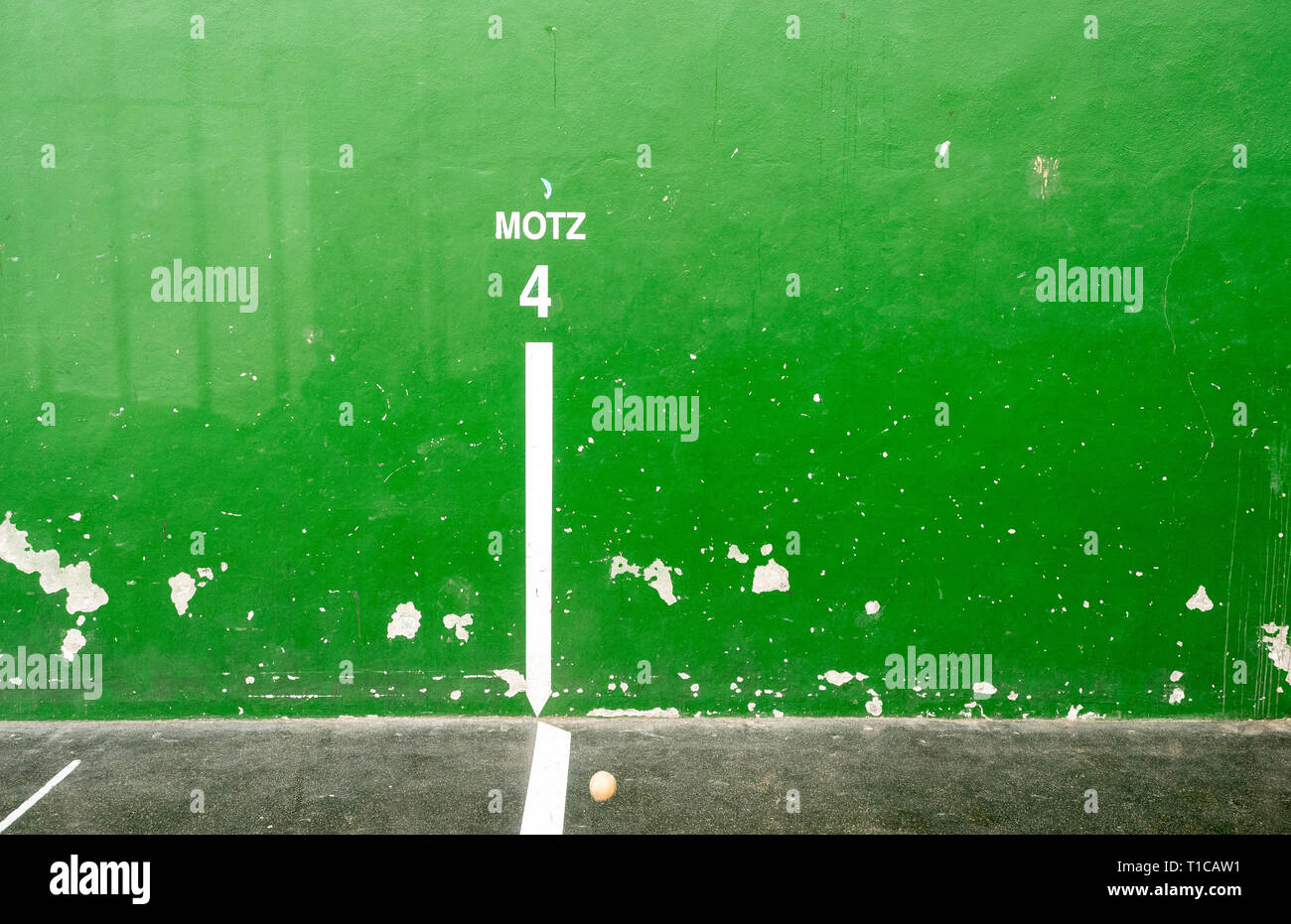 Faiulure au Jai Alai jouant au numéro quatre Banque D'Images