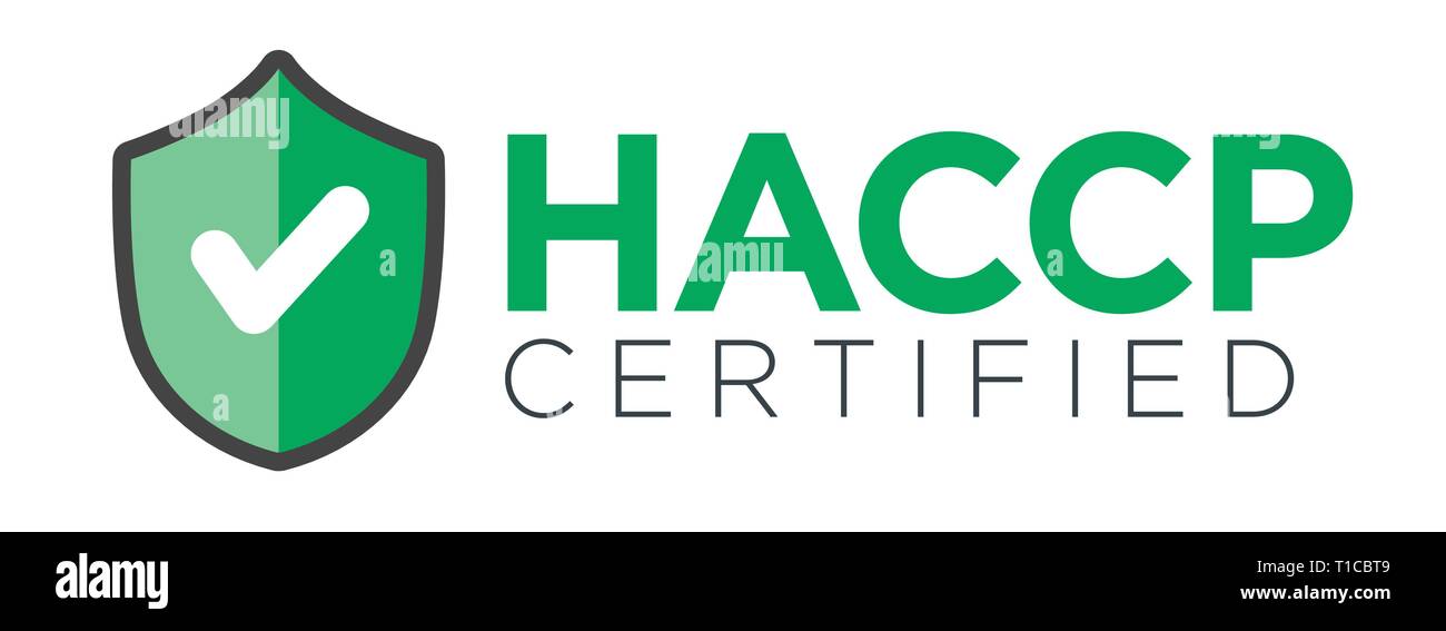 | HACCP Hazard Analysis Critical Control Points icône avec award ou coche Illustration de Vecteur