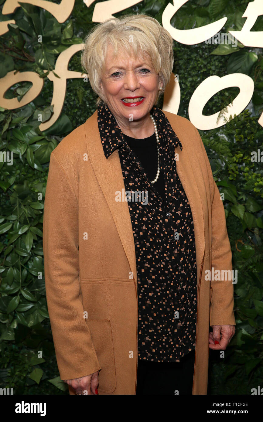 UK Premiere de 'Heartbeat' accueil de tenue au London Palladium - Arrivées avec : Alison Steadman Où : London, Royaume-Uni Quand : 22 février 2019 Crédit : Mario Mitsis/WENN.com Banque D'Images