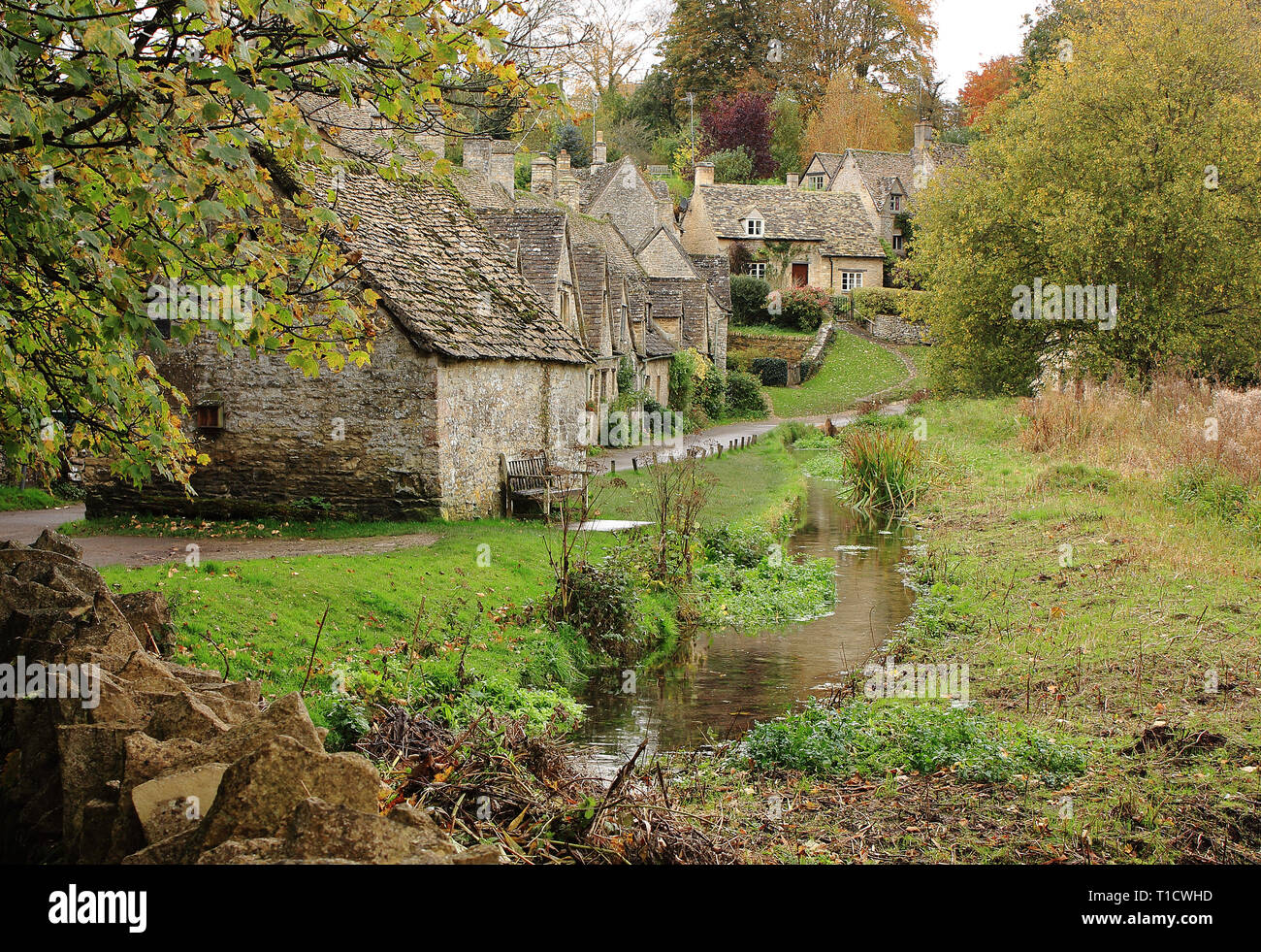 Arlington Row Weavers cottages Banque D'Images