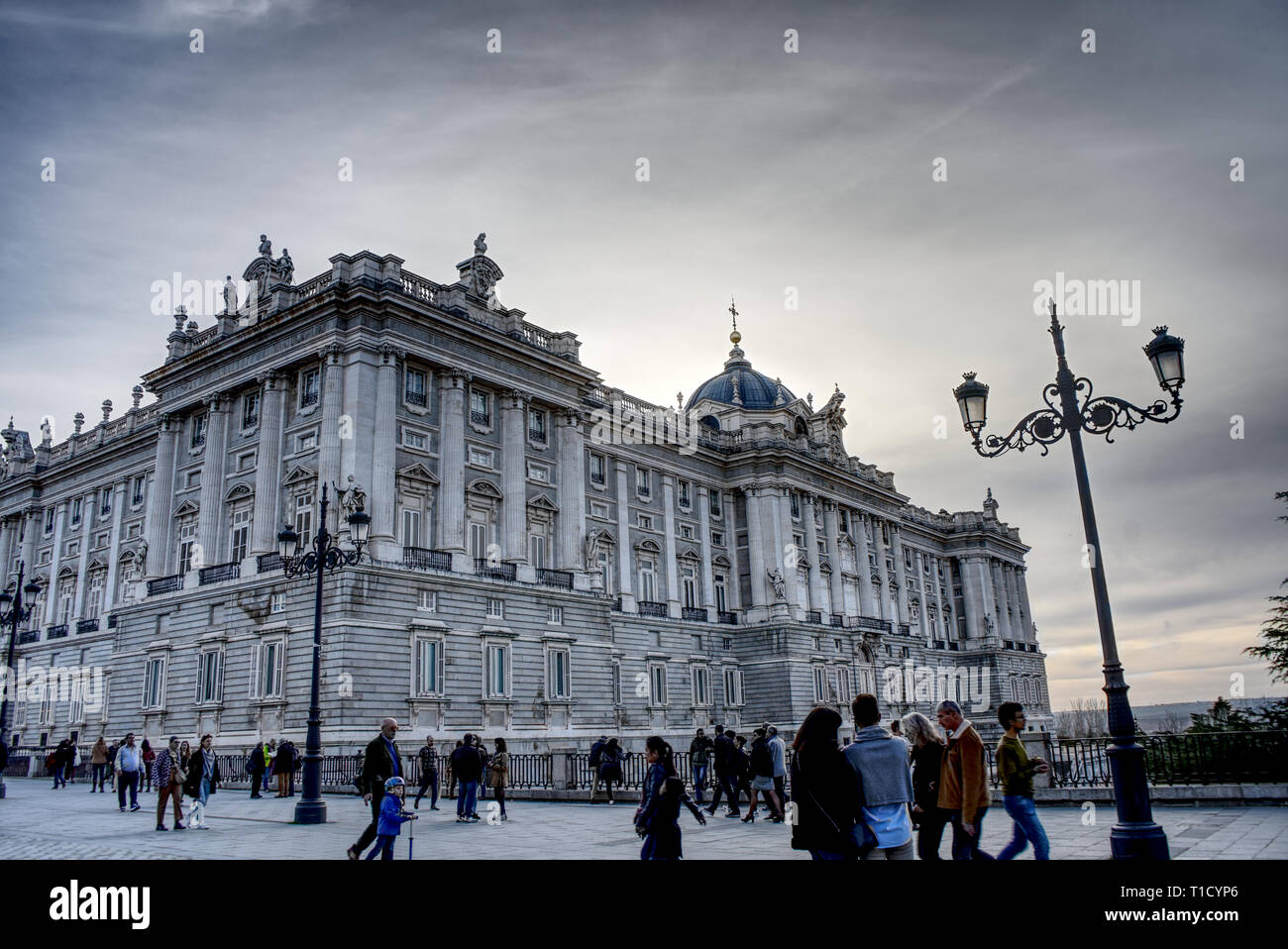 Palais Royal Madrid spectaculaire Banque D'Images