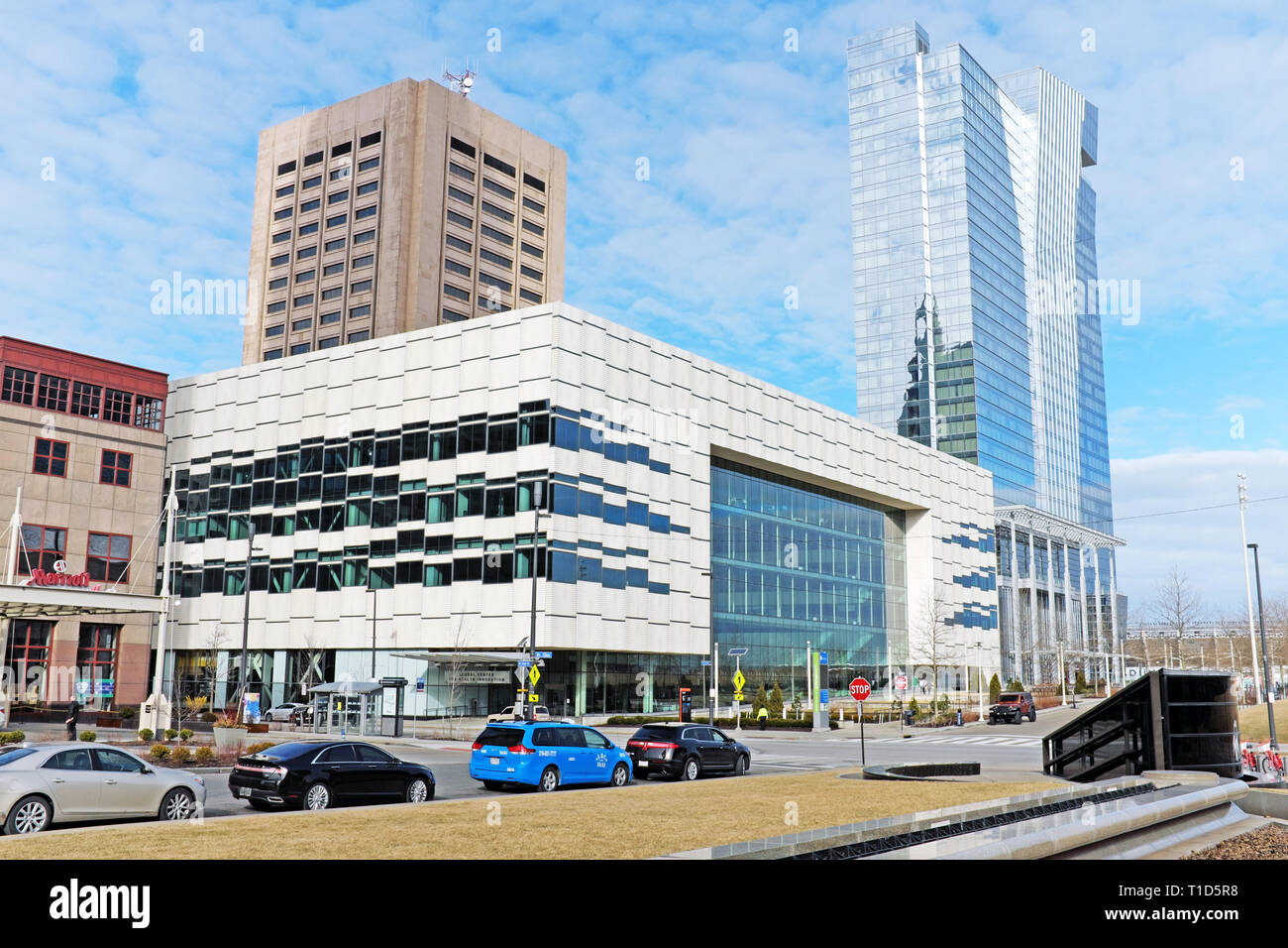 Le Centre de Convention de Cleveland Huntington dans le centre-ville de Cleveland, Ohio USA. Banque D'Images