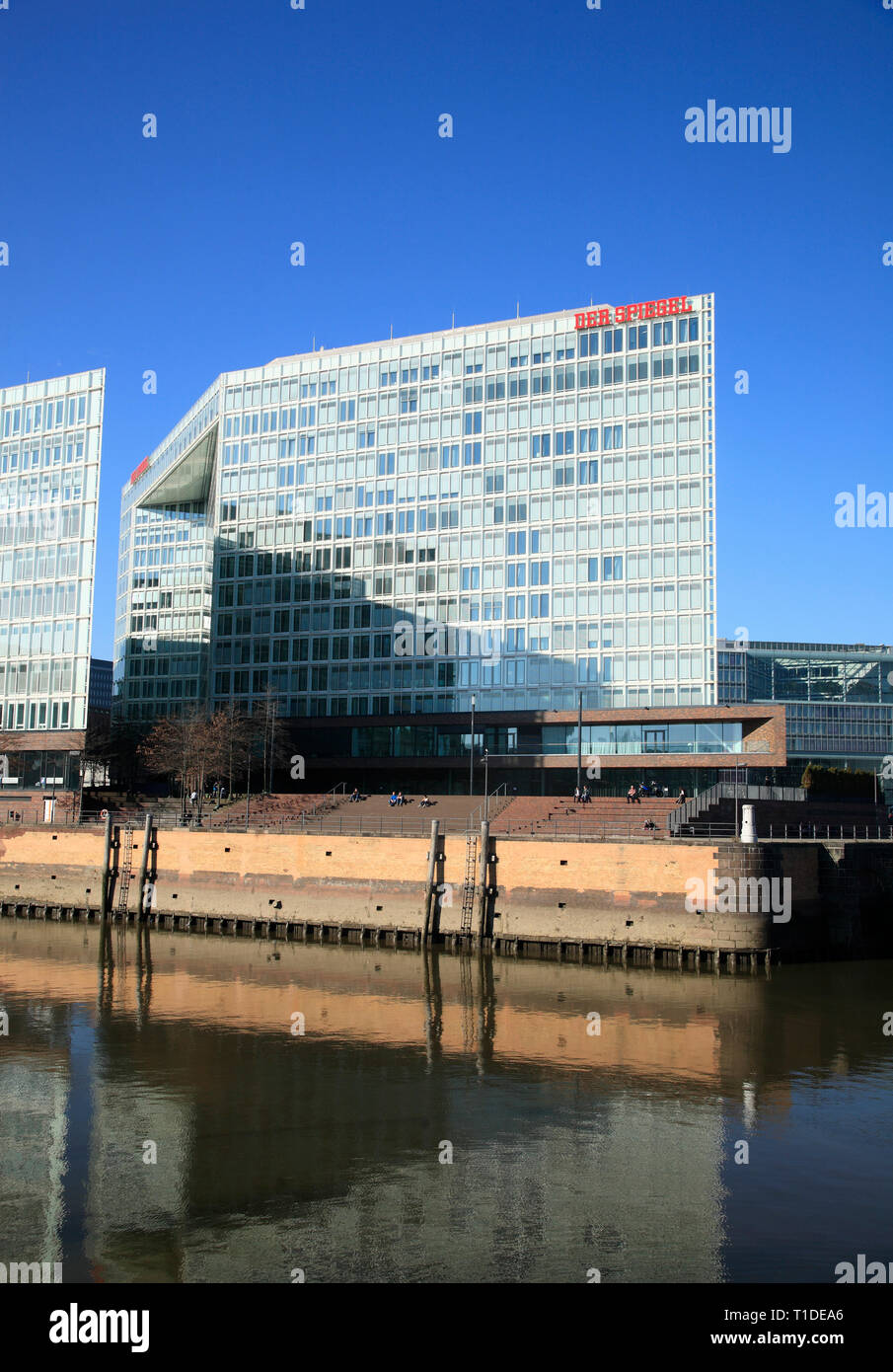 La maison d'édition Spiegel, HafenCity, Ericusspitze, Hambourg, Allemagne, Europe Banque D'Images