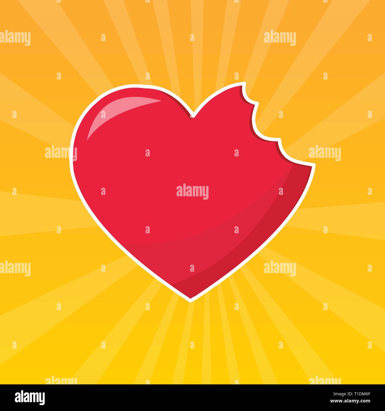 L'amour blessé symbole vector illustration Illustration de Vecteur