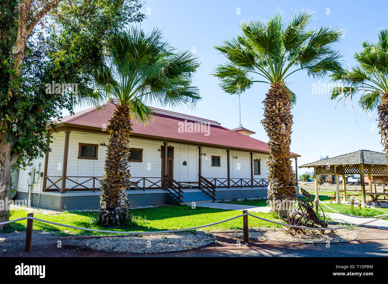 Le Musée des pionniers de la Vallée impériale dans l'Imperial Valley California USA Banque D'Images