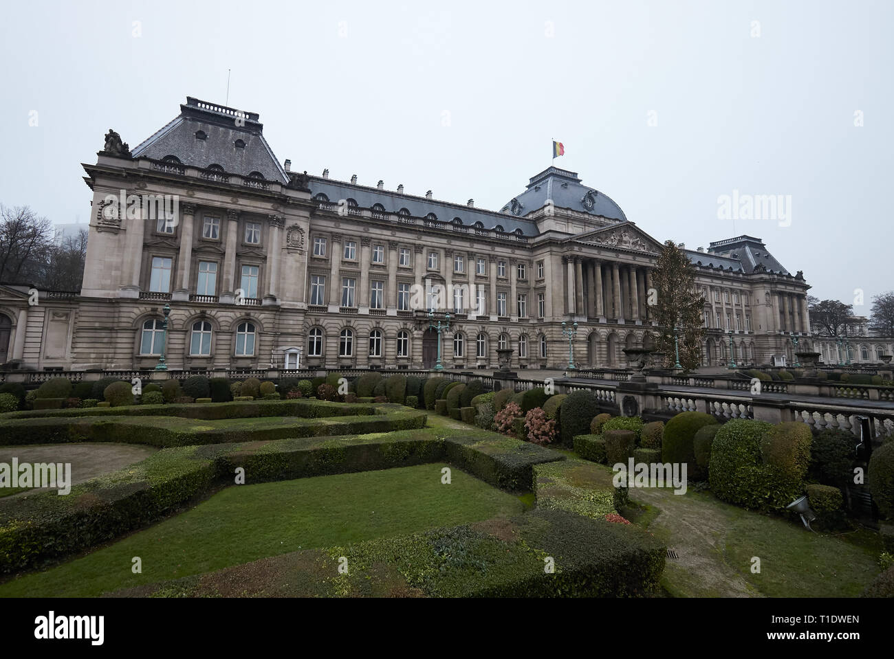 16.12.2018, Bruxelles, Bruxelles-Capitale, Belgique - Le Palais Royal sur une journée d'hiver. 00R181216D082CAROEX.JPG [communiqué de modèle : sans objet, la propriété R Banque D'Images