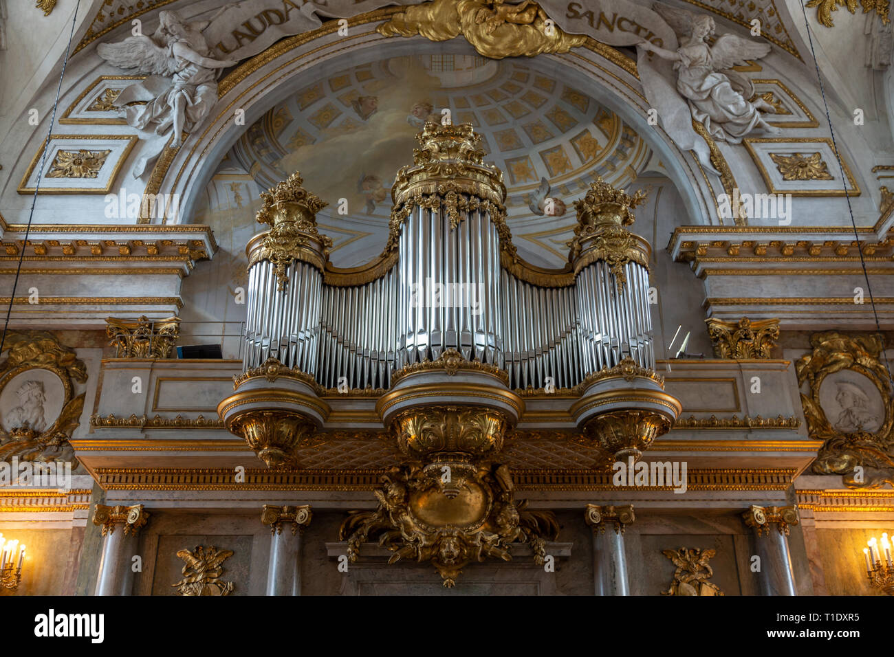 L'intérieur du Palais Royal de Stockholm, Suède Banque D'Images