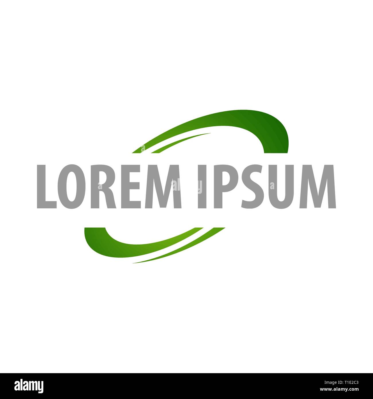 Green recycling concept design. L'élément de modèle graphique symbole Illustration de Vecteur