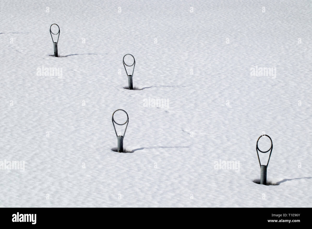 Haut de vide des bouées d'hiver, à la Finlande Banque D'Images