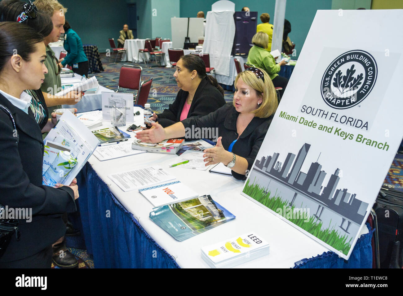 Miami Beach Florida,Centre des congrès de Miami Beach,centre,atelier de logement vert,fournisseur vendeurs stall stands stand marché du stand, acheteur achat vendre Banque D'Images